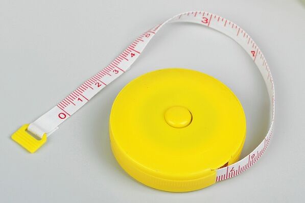 Penis length measuring tape