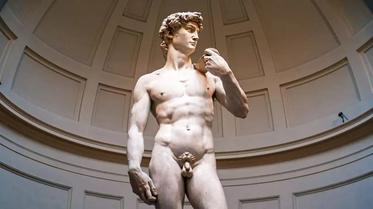 a sculpture of a man with a beautiful penis